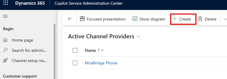 Create new provider