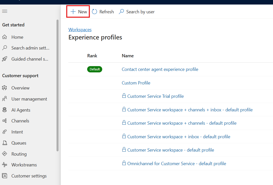 Create/Edit profile